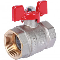 Кран шаровой ВР/ВР 1 1/4", ручка бабочка ROMMER