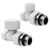 Набор термостатический прямой Royal Thermo Design 1/2" М30х1,5 (Белый)