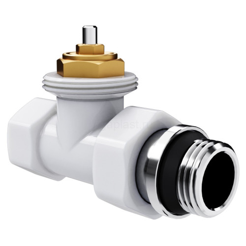 Набор термостатический прямой Royal Thermo Design 1/2" М30х1,5 (Белый)