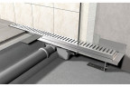 Душевой лоток AlcaPlast APZ1S 650 с опорами, в пол около стены, выпуск боковой