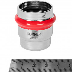 Заглушка ROMMER ВПр 28 мм из нержавеющей стали, RSS-1025-000028