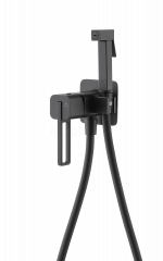 Смеситель с гигиеническим душем GANZER GZ12157-C, скрытый монтаж, черный