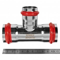 Тройник переходной ROMMER ВПр 35 x 28 x 35 мм из нержавеющей стали, RSS-0014-352835