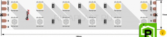 Лента светодиодная LUX, 5050, 120 LED/м, 28,8 Вт/м, 24В, IP33, RGB + теплый белый (RGB+3000K)