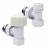 Набор термостатический угловой Royal Thermo Design 1/2" М30х1,5 (Белый)