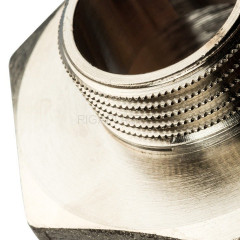 Ниппель переходной STOUT НН 2"×1", никелированный, SFT-0004-000021