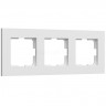 Рамка на 3 поста Werkel Slab (белый матовый) W0032961