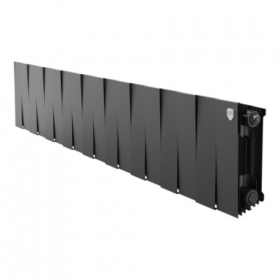 Радиатор биметаллический Royal Thermo PianoForte 200 Noir Sable 18 секций, боковое подключение