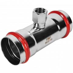 Тройник-переходник ROMMER ВР 54 мм x 1/2" из нержавеющей стали, RSS-0015-005412