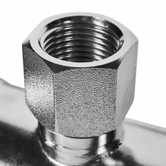 Тройник-переходник ROMMER ВР 54 мм x 1/2" из нержавеющей стали, RSS-0015-005412