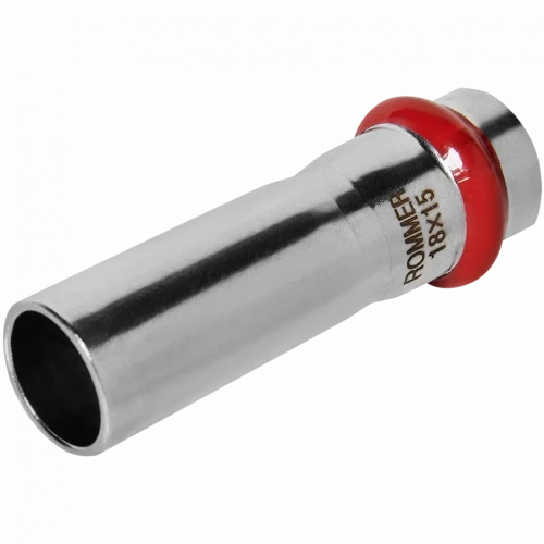 Муфта переходная ВПр-НПр 18х15 из стали нержавеющей, прессовой ROMMER