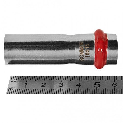 Муфта переходная ROMMER ВПр-НПр 18 x 15 мм из нержавеющей стали, RSS-1020-001815