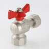 Кран шаровой VALTEC угловой 1" × 1" ВР/ВР, с накидной гайкой (VT.266.N.0606)