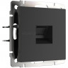 Телефонная розетка RJ-11 Werkel (черный матовый) W1182008
