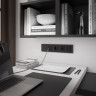 Телефонная розетка RJ-11 Werkel (черный матовый) W1182008
