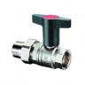 Кран шаровой Optibal DN 15, 1/2" НВ, ручка пластмассовая, с американкой Oventrop