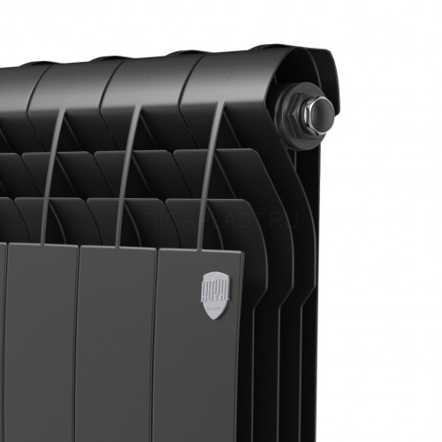 Радиатор биметаллический Royal Thermo BiLiner Noir Sable 500 4 секции, боковое подключение