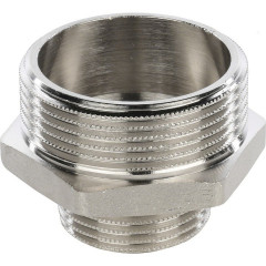 Ниппель переходной STOUT НН 1 1/2"×1", никелированный, SFT-0004-001121