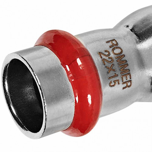 Муфта переходная ROMMER ВПр-НПр 22 x 15 мм из нержавеющей стали, RSS-1020-002215