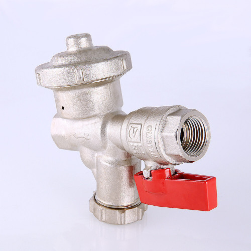 Кран шаровой VALTEC 1/2" ВР/ВР, с фильтром, с редуктором давления (VT.300.N.04)