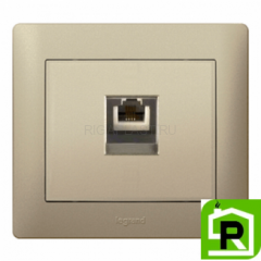Розетка телефонная RJ11 Legrand Galea Life - титан