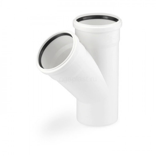 Тройник канализационный RAUPIANO 40/40/45° REHAU