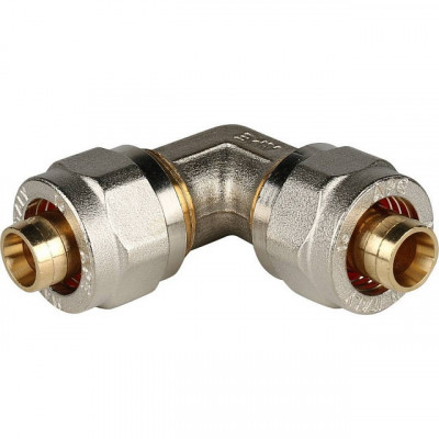 Угольник 90° 16х16 для металлопластиковых труб, винтовой STOUT SFS-0003-001616