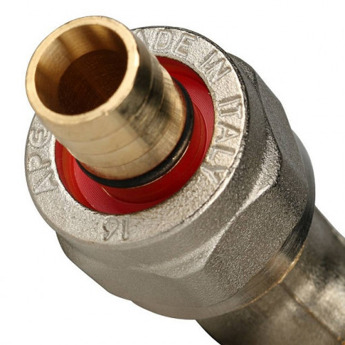 Угольник 90° 16х16 для металлопластиковых труб, винтовой STOUT SFS-0003-001616