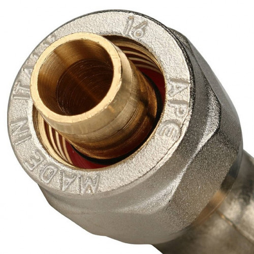 Угольник 90° 16х16 для металлопластиковых труб, винтовой STOUT SFS-0003-001616