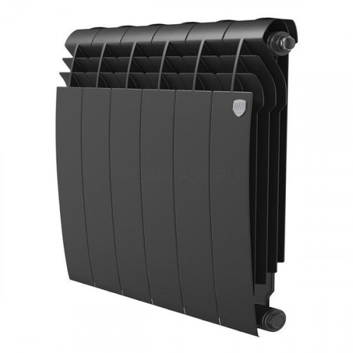 Радиатор биметаллический Royal Thermo BiLiner Noir Sable 500 6 секций, боковое подключение