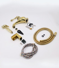 Смеситель для раковины GANZER GZ77051-E, золото