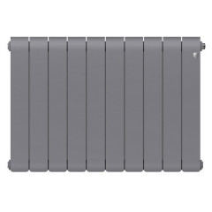 Радиатор биметаллический Royal Thermo Infinity 500 Silver Satin 10 секций, боковое подключение