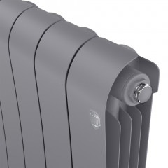Радиатор биметаллический Royal Thermo Infinity 500 Silver Satin 10 секций, боковое подключение