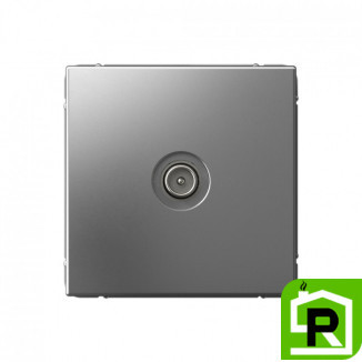 TV РОЗЕТКА проходная 4DB, Art Gallery, цвет Сталь, GAL000992