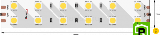 Лента светодиодная LUX, 5050, 120 LED/м, 28,8 Вт/м, 24В, IP33, Теплый белый + холодный белый (3000-6000K)