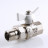 Кран шаровой VALTEC BASE с полусгоном 1/2" VT.227.NW.04