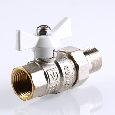 Кран шаровой VALTEC BASE с полусгоном 1/2" VT.227.NW.04