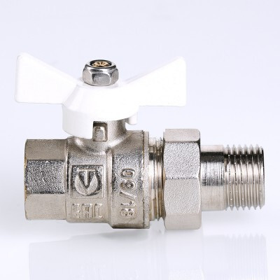Кран шаровой VALTEC BASE с полусгоном 1/2" VT.227.NW.04