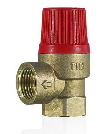 Клапан предохранительный ВВ 1/2", 6 бар TIM