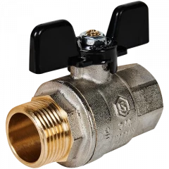 Кран шаровой полнопроходной STOUT 3/4", ВР/НР, ручка «бабочка», SVB-0004-200020