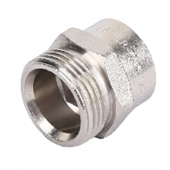 Переходник никелированный 1/2 x 3/4", "евроконус" ZEISSLER, ZSr.161.060405E