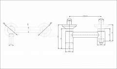 Смеситель с гигиеническим душем GANZER GZ12202, хром