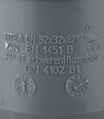 Тройник канализационный HTEA 32/32 на 90° Ostendorf 110400