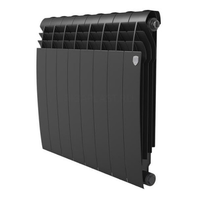Радиатор биметаллический Royal Thermo BiLiner Noir Sable 500 8 секций, боковое подключение