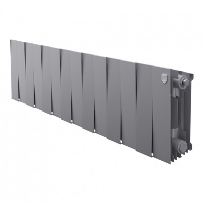Радиатор биметаллический Royal Thermo PianoForte 200 Silver Satin 14 секций, боковое подключение