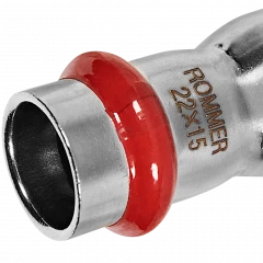 Муфта переходная ROMMER НПр 22 x 15 мм из нержавеющей стали, RSS-0020-002215