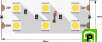 Лента светодиодная LUX, 5050, 120 LED/м, 28,8 Вт/м, 24В, IP33, Холодный белый (6000K)