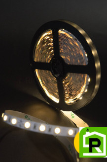 Лента со скотчем 3М светодиодная стандарт 5050, 60 LED/м, 14,4 Вт/м, 24В , IP20, Цвет: Нейтральный белый