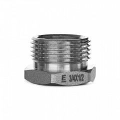 Футорка ELSEN НВ 3/4"×1/2", латунь с оловянным покрытием (TIN), II поколение, EBF.19.3412T