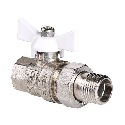Кран шаровой VALTEC BASE с полусгоном 3/4" VT.227.NW.05